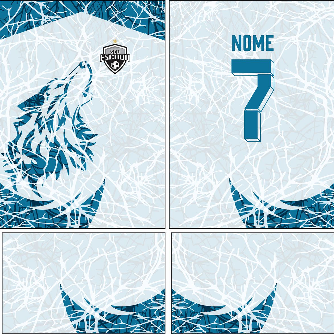 Arte Vetor Camisa Interclasse lobo Mod-865 2