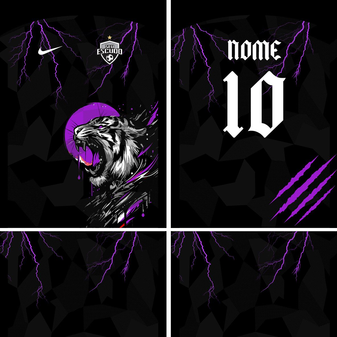 Arte Vetor Camisa Interclasse tigre Mod-866 2