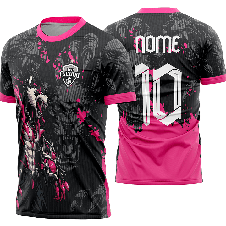 Arte Vetor Camisa Interclasse lobo Mod-867 1