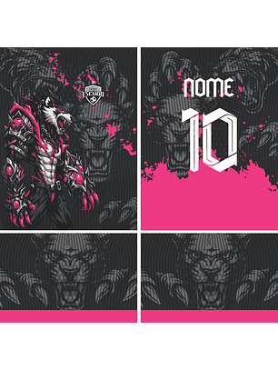 Arte Vetor Camisa Interclasse lobo Mod-867