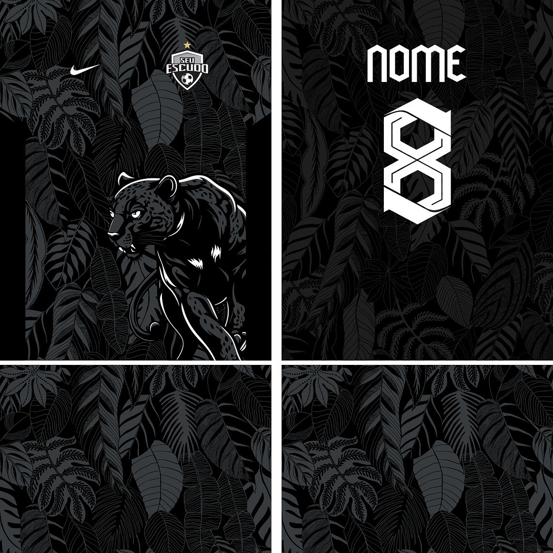 Arte Vetor Camisa Interclasse pantera Mod-868 2