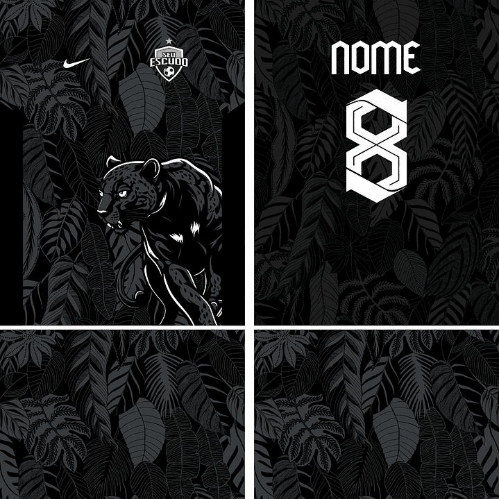 Arte Vetor Camisa Interclasse pantera Mod-868 2