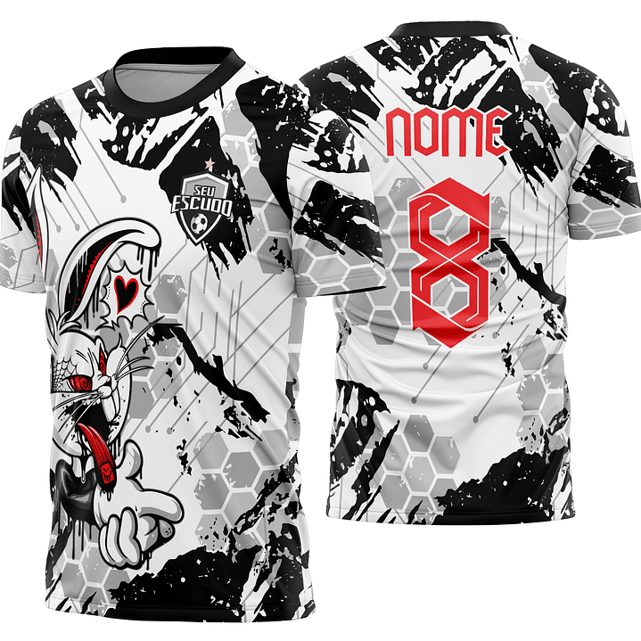 Arte vetor camisa Interclasse coelho Mod-870 1