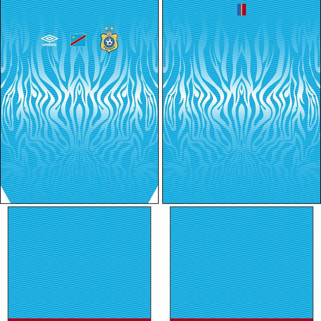 Arte vetor camisa RD Congo Local 2025-2026 2