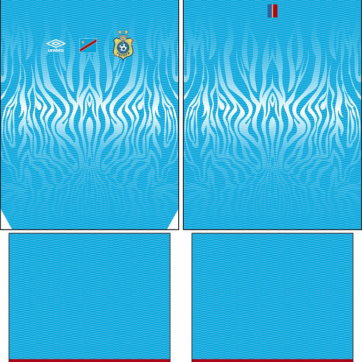 Arte vetor camisa RD Congo Local 2025-2026 2