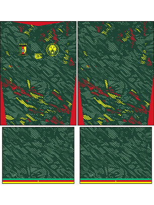 Arte Vetor Camisa Camarões Local 2025-2026