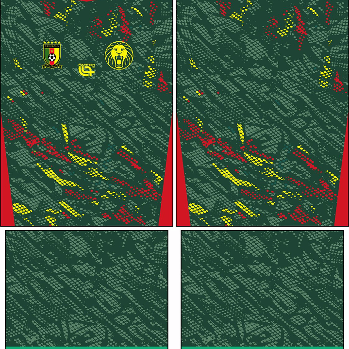 Arte Vetor Camisa Camarões Local 2025-2026 2