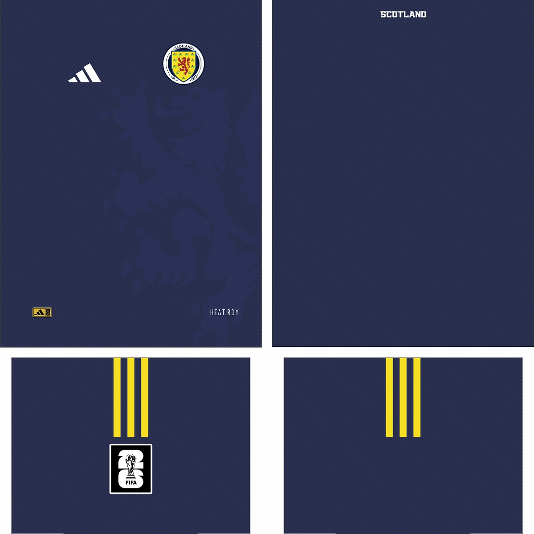 Arte Vetor Camisa Escocia Concept 2026 2