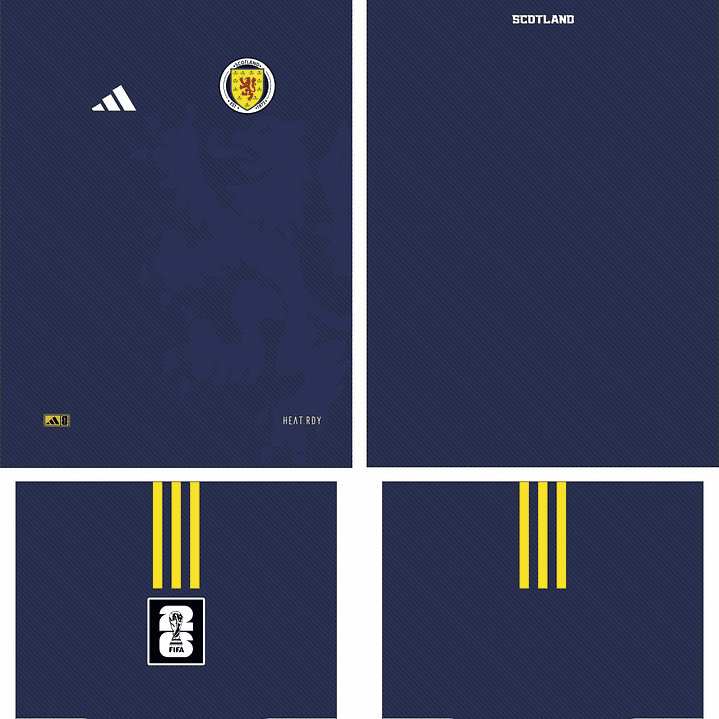 Arte Vetor Camisa Escocia Concept 2026 2