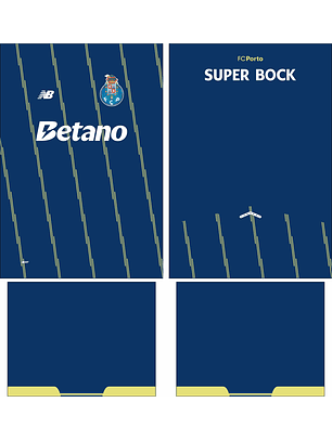Arte Vetor Camisa FC Porto quarta 2025-2026