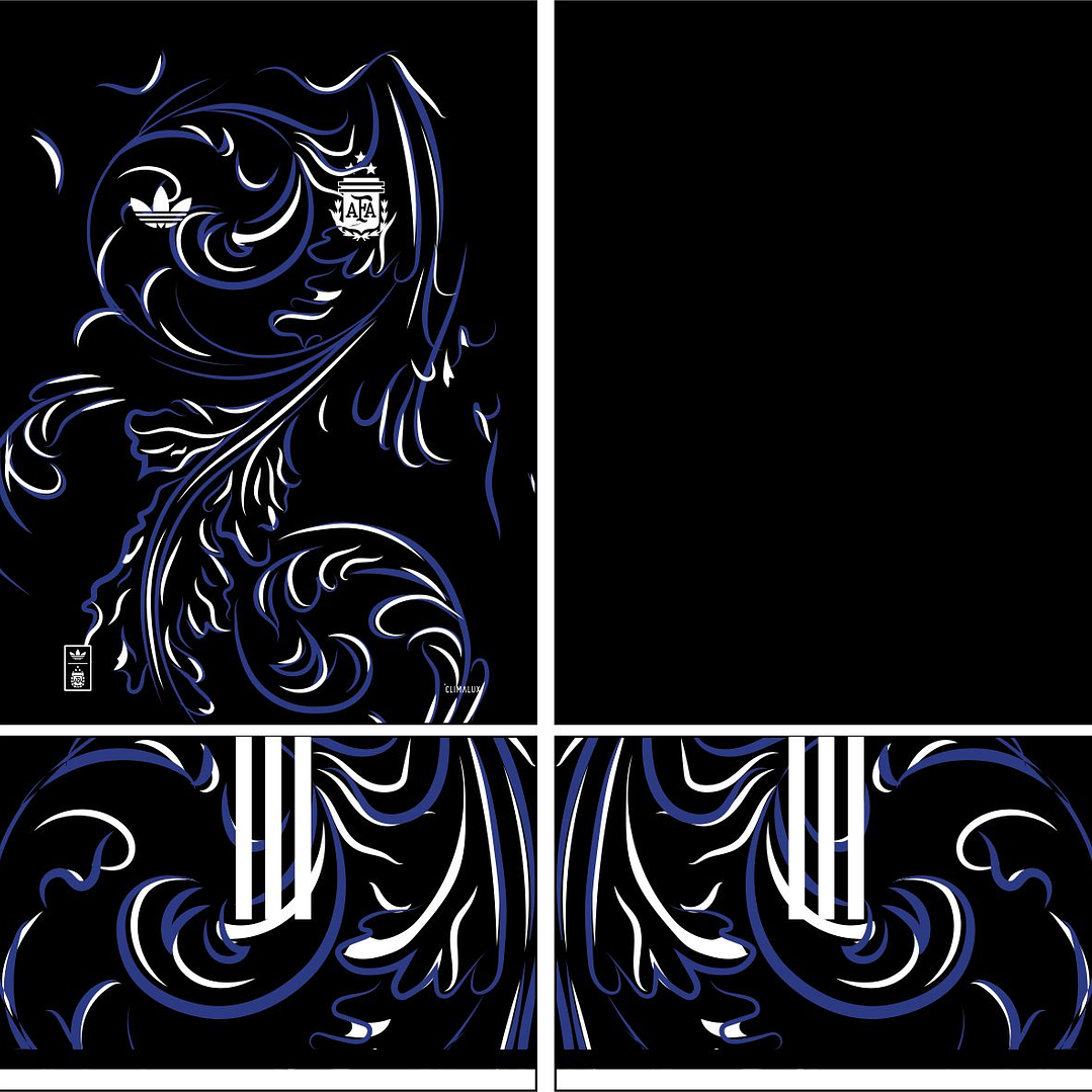 Arte Vetor Camisa Argentina visita 2026 2