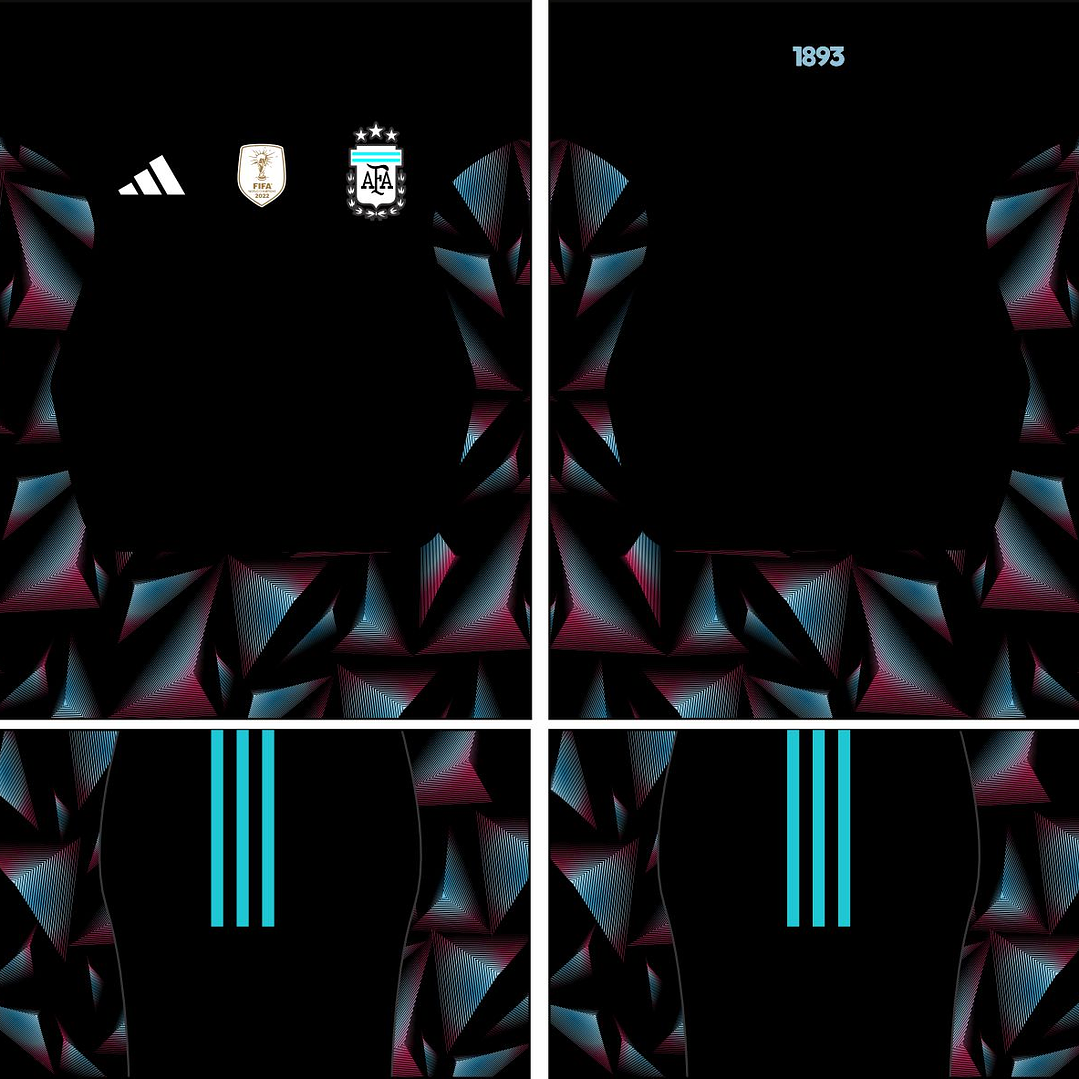 Arte Vetor Camisa Argentina goleiro 2026 2