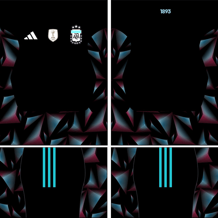 Arte Vetor Camisa Argentina goleiro 2026 2