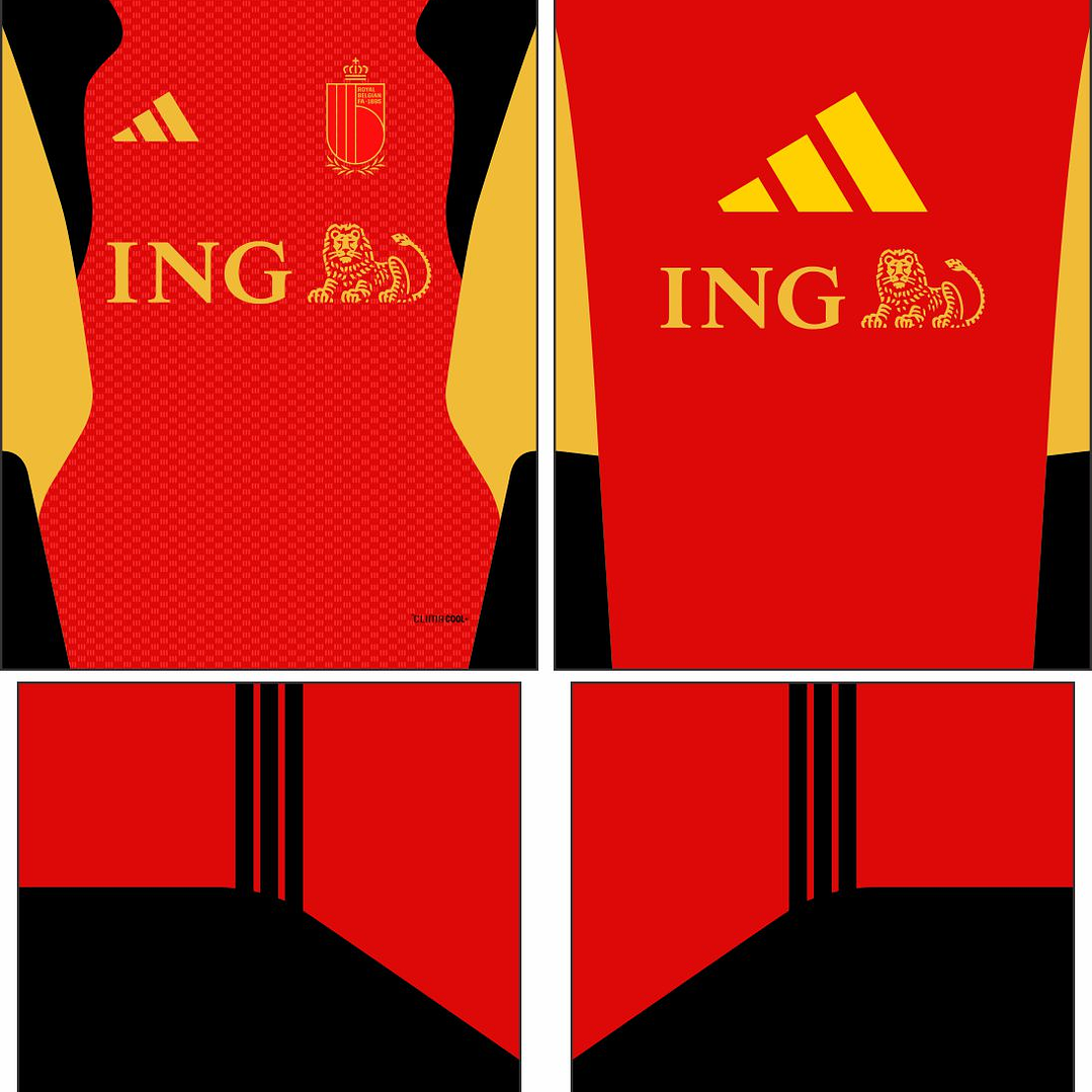Arte Vetor Camisa Belgica treino 2026 2