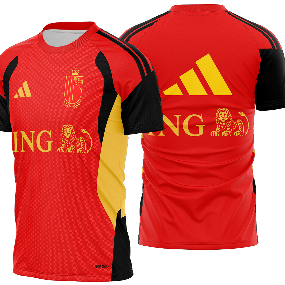 Arte Vetor Camisa Belgica treino 2026 1