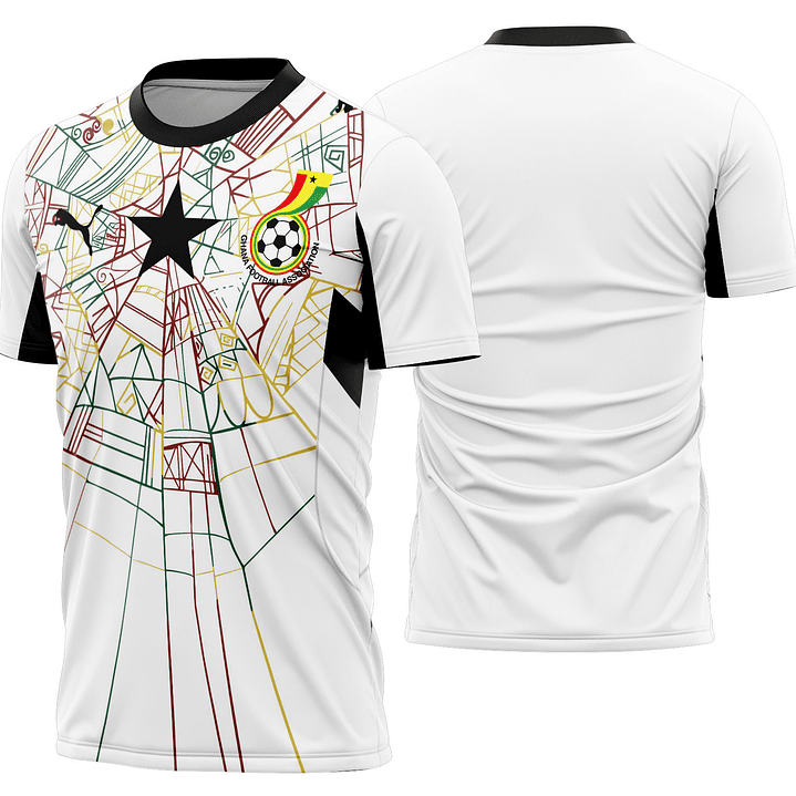 Arte Vetor Camisa Ghana local 2026 1