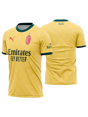 Arte Vetor Camisa AC Milan Terceira 2025-2026