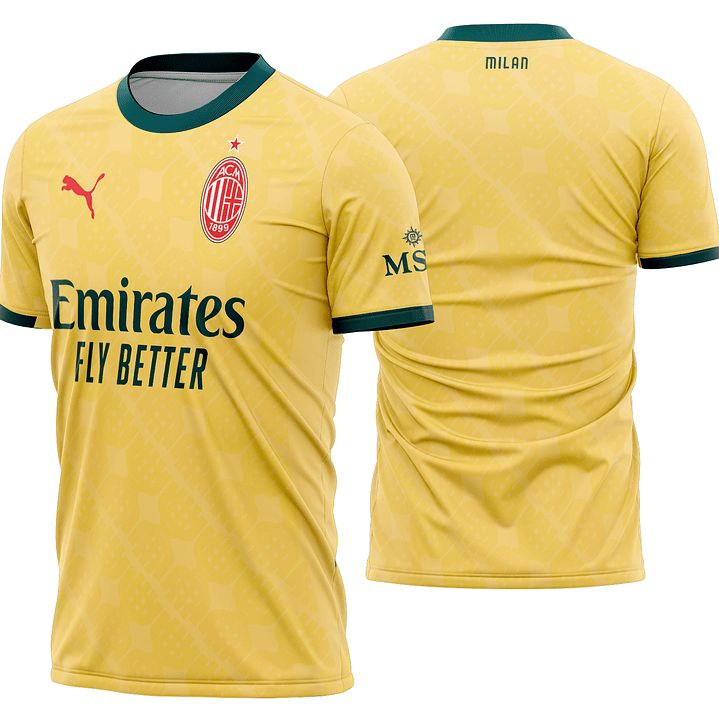 Arte Vetor Camisa AC Milan Terceira 2025-2026 1