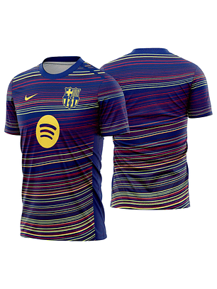 Arte Vetor Camisa Barcelona Pre-jogo home 2025-2026