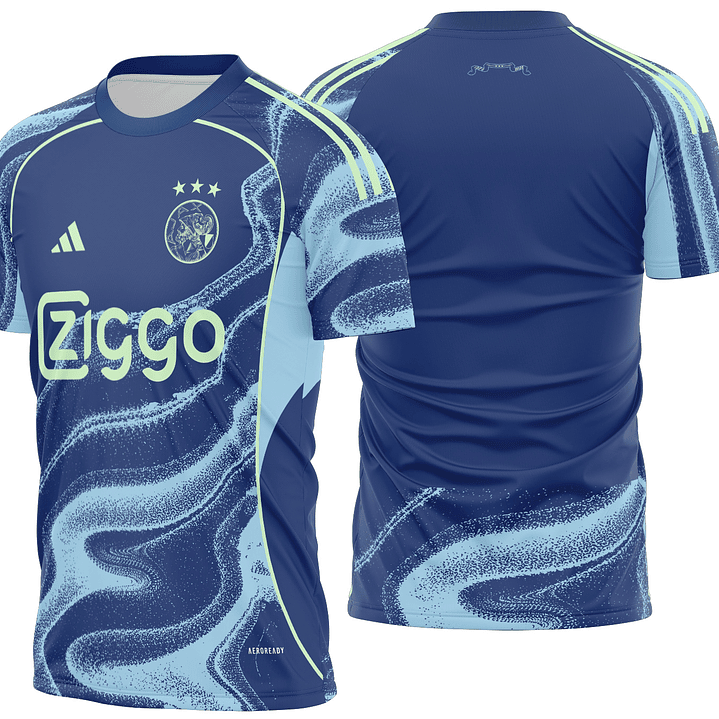 Arte Vetor Camisa Ajax Visita 2025-2026 1