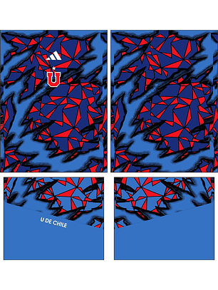 Arte Vetor Camisa Universidad Chile Pre-jogo 2026
