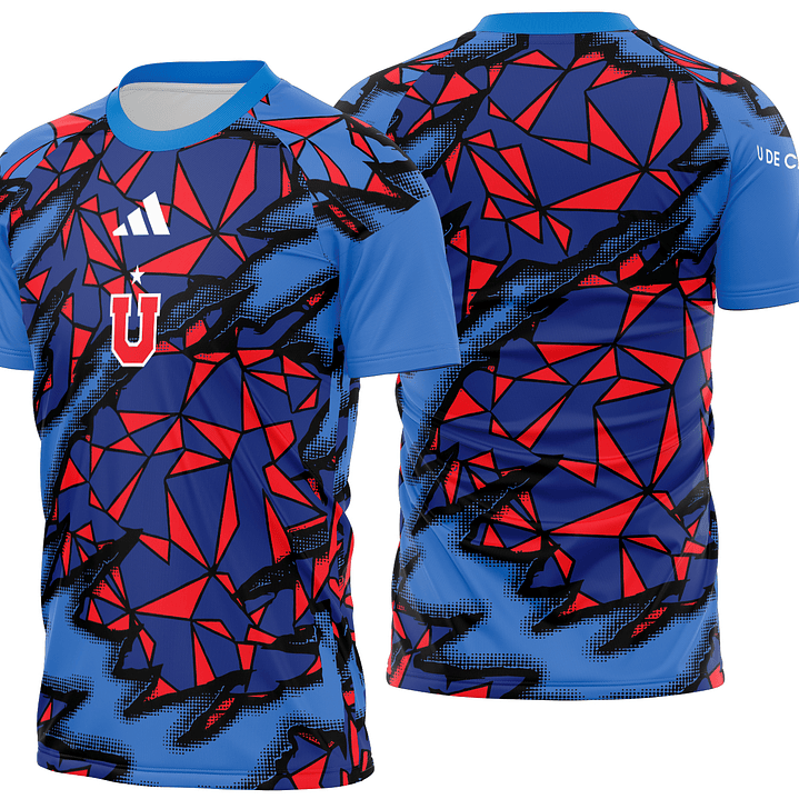 Arte Vetor Camisa Universidad Chile Pre-jogo 2026 1