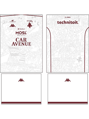 Arte Vetor Camisa Metz Visita 2025-2026