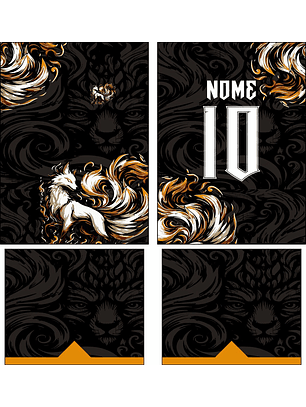 Arte Vetor Camisa Interclasse raposa Mod-871