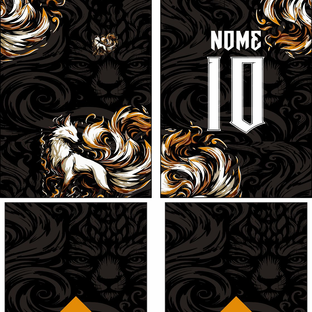 Arte Vetor Camisa Interclasse raposa Mod-871 2