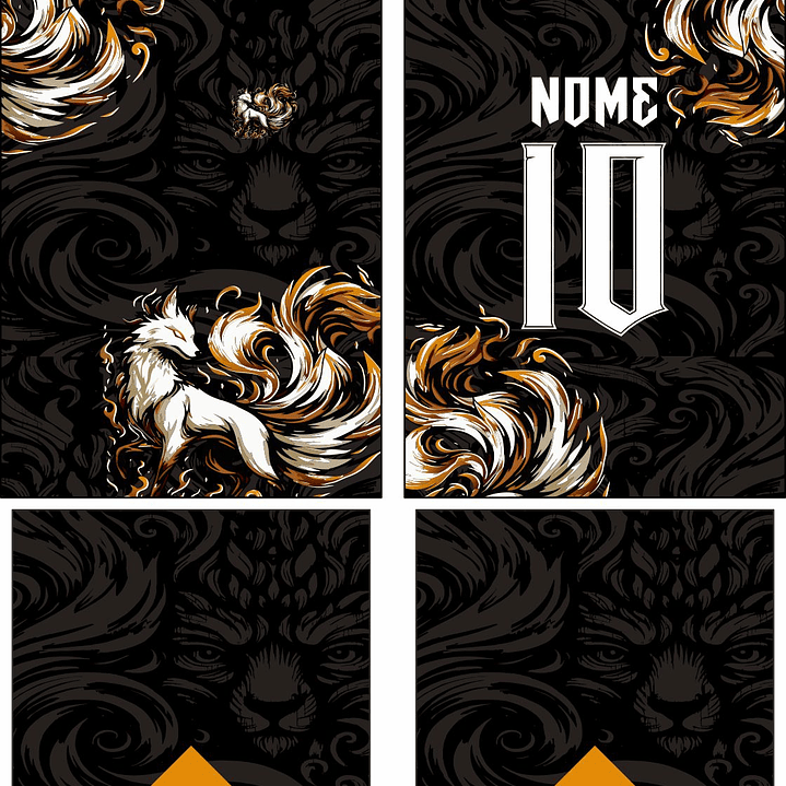 Arte Vetor Camisa Interclasse raposa Mod-871 2