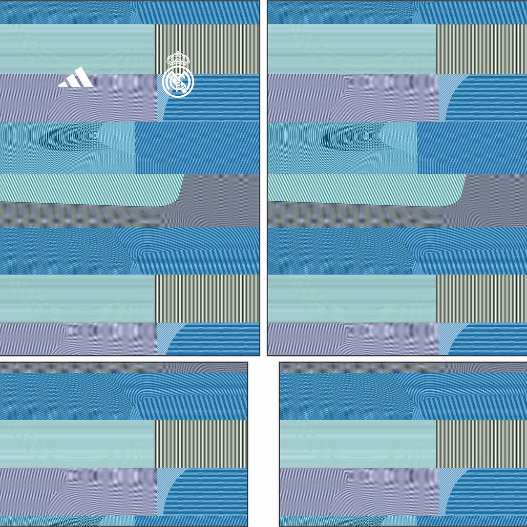 Arte Vetor Camisa Real Madrid Pre-jogo 2025-2026 2