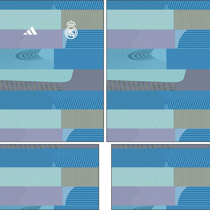 Arte Vetor Camisa Real Madrid Pre-jogo 2025-2026 2