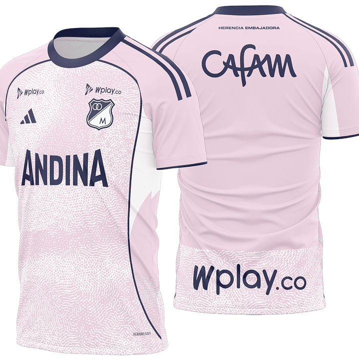 Arte Vetor Camisa Millonarios Visita 2026 1