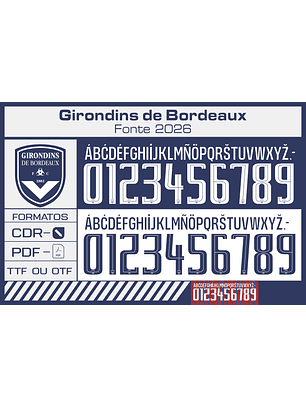 Fonte Girondins de Bordeaux 2025 2026