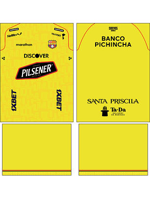 Arte Vetor Camisa Barcelona SC Local 2026