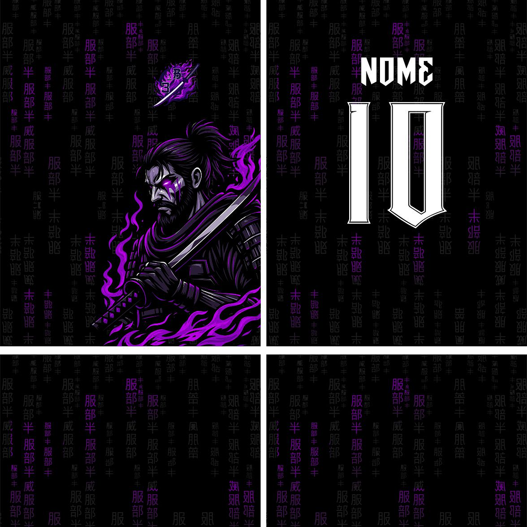 Arte Vetor Camisa Interclasse samurai Mod-872 2