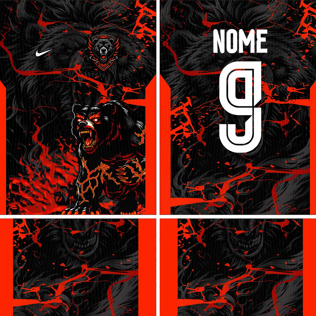 Arte Vetor Camisa Interclasse urso Mod-874 2