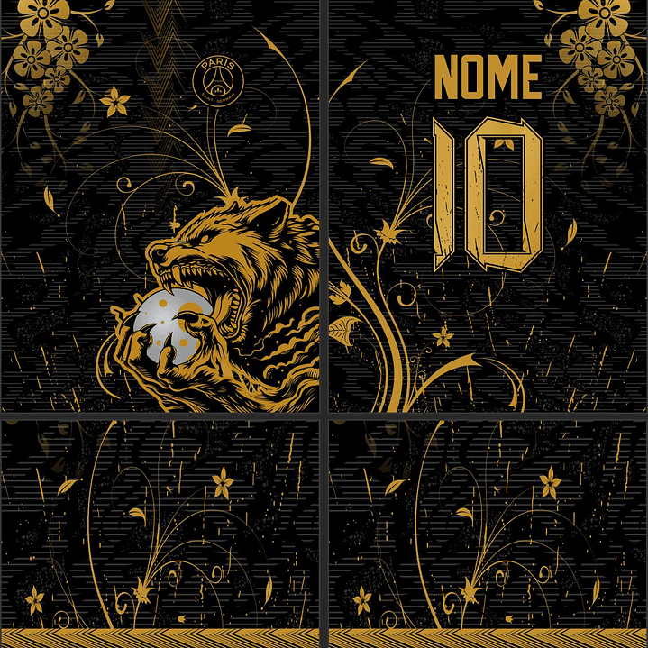 Arte vetor camisa Interclasse lobo Mod-875 2