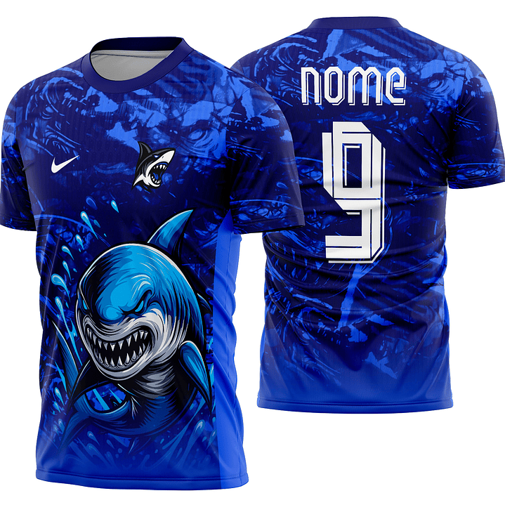 Arte Vetor Camisa Interclasse tubarão Mod-876 1