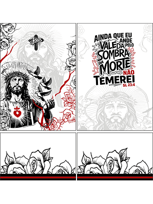 Arte Vetor Camisa Interclasse jesus cristo Mod-878