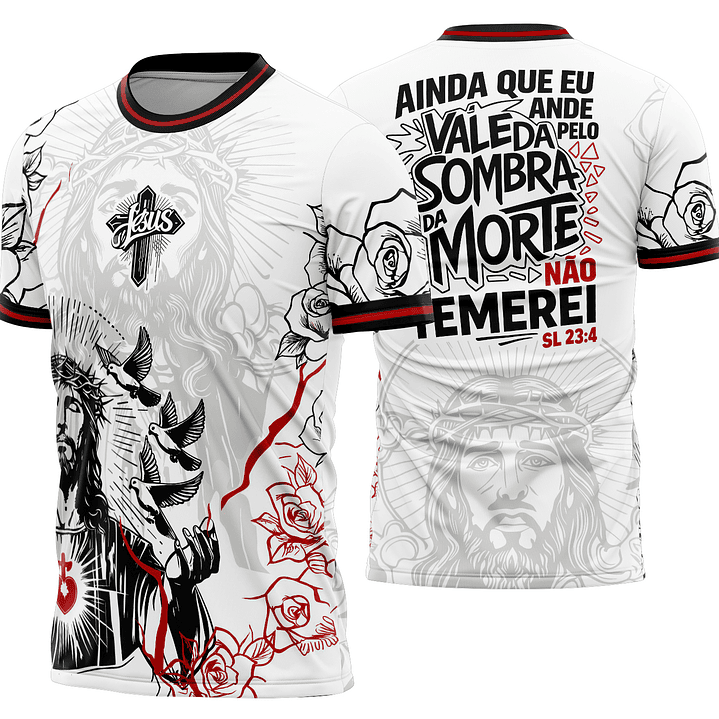 Arte Vetor Camisa Interclasse jesus cristo Mod-878 1
