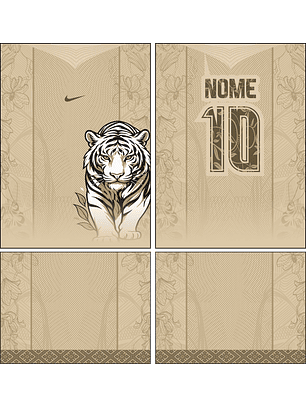 Arte Vetor Camisa Interclasse tigre Mod-879