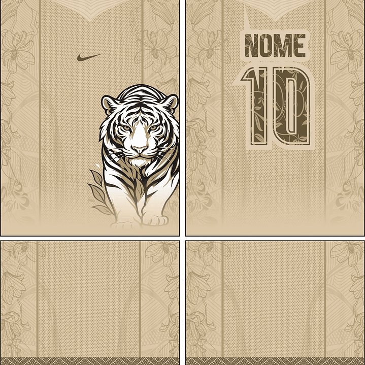 Arte Vetor Camisa Interclasse tigre Mod-879 2