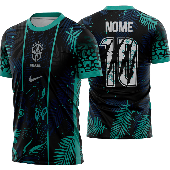 Arte Vetor Camisa Interclasse Onça Mod-777 1