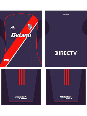 Arte Vetor Camisa River Plate Terceira 2026