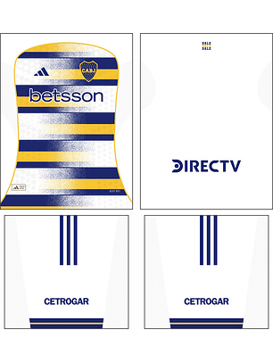Arte Vetor Camisa Boca Juniors Terceira 2026