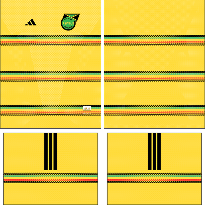 Arte vetor camisa Jamaica Local 2026 2