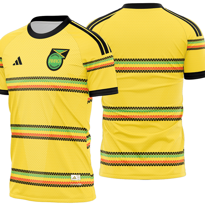 Arte vetor camisa Jamaica Local 2026 1