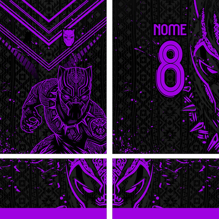 Arte Vetor Camisa Interclasse pantera Mod-882 2