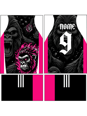 Arte Vetor Camisa Interclasse gorila Mod-883